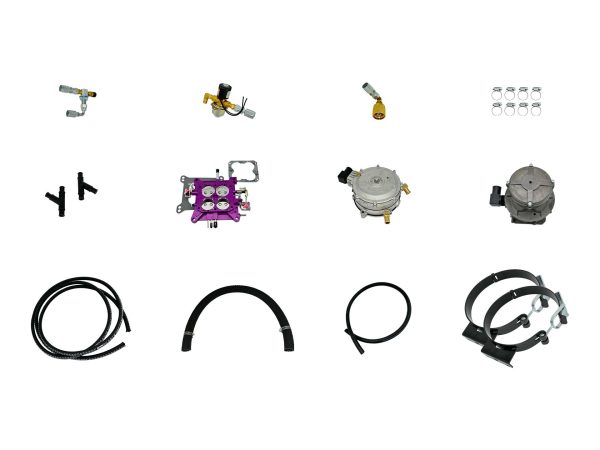 4 V8 Propane Conversion Kit Parts Spread